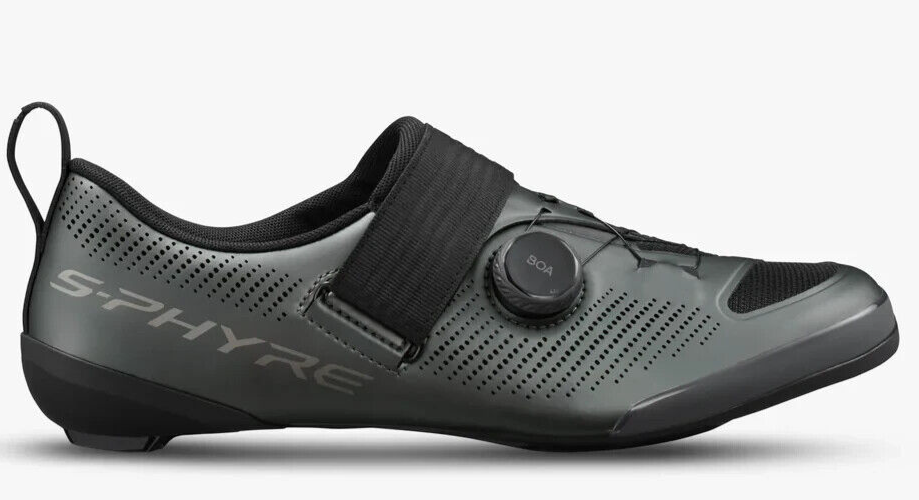 Shimano S-Phyre SH-TR903 Triathlon Bike Shoes EU 43.5 US Men 9.5 GUNMETAL 3 Bolt