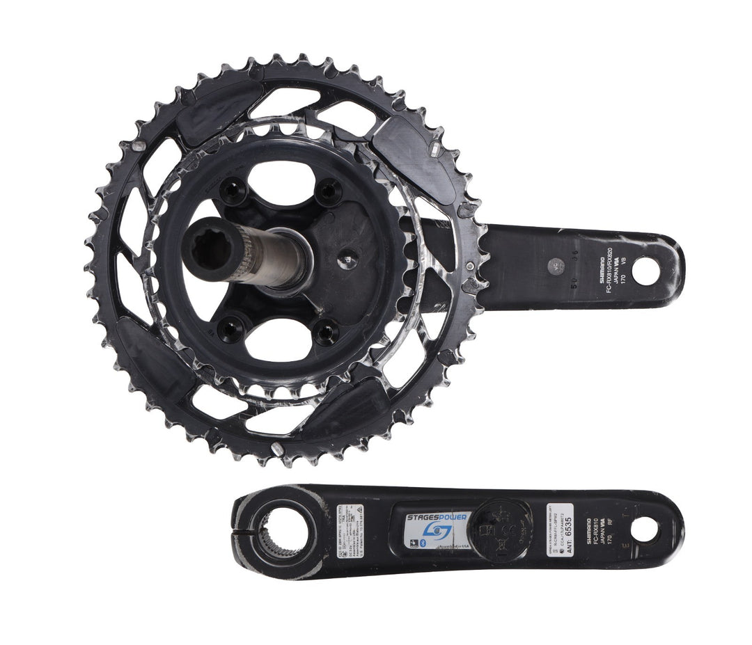 Shimano Stages GRX FC-RX810 2x 12s Gravel Power Meter Crankset 170mm 48/31T Gen3