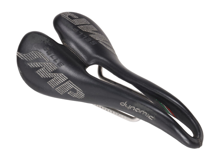 Selle SMP Dynamic Road Bike Saddle 138mm BLACK 7 x 7mm AISI Steel Cutaway Italy