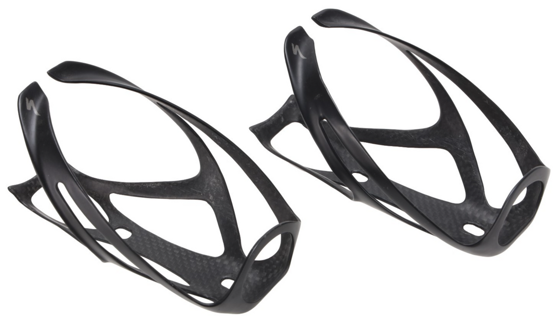 Specialized S-Works Carbon Rib Cage III Bottle Cage 1 PAIR Matte Black 22g Each