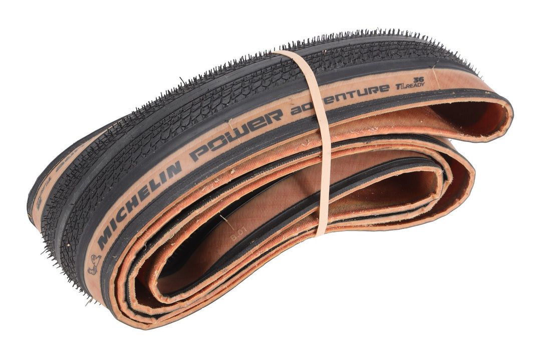 Michelin Power Adventure TLR Gravel Bike Tire 700 x 36c Tan Wall Tubeless-Ready