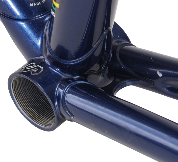 Serotta CSI Steel Road Bike Frameset 60cm Carbon Fork BLUE 700c Record USA Made