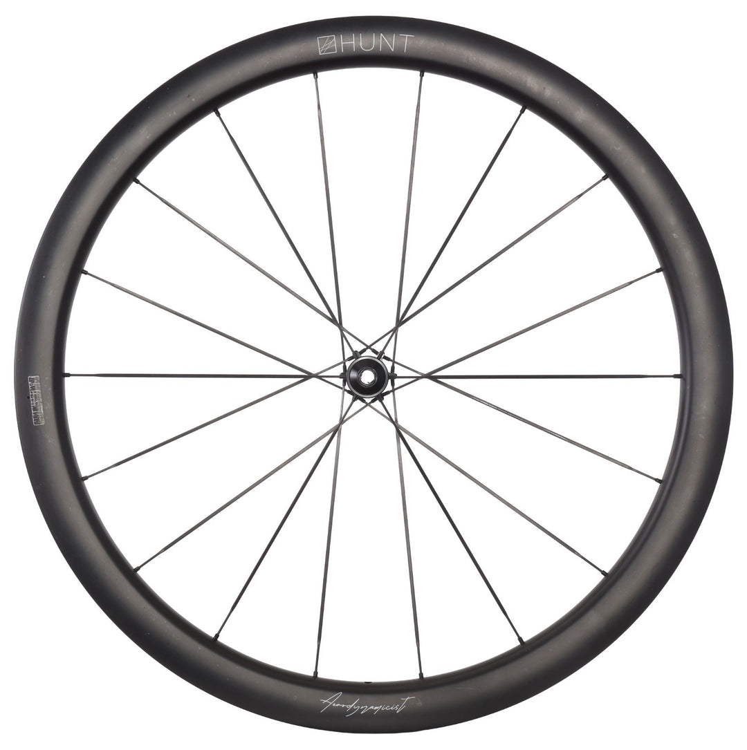 HUNT 44 Aerodynamicist UD Carbon Spoke Disc Tubeless FRONT Road Wheel 700c EZO