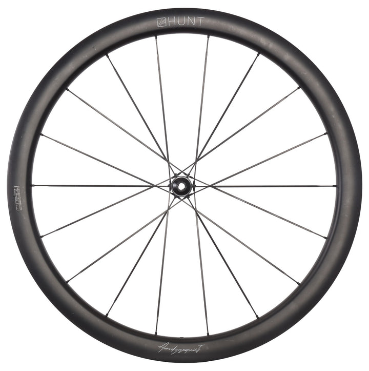 HUNT 44 Aerodynamicist UD Carbon Spoke Disc Tubeless FRONT Road Wheel 700c EZO