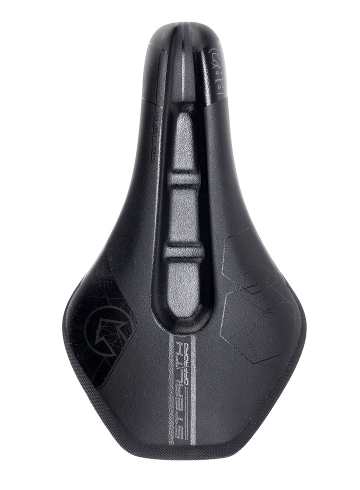 PRO Stealth Off Road Carbon Mountain Bike Saddle 142mm 7 x 7mm INOX Rail Black