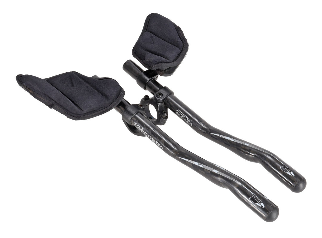 Profile Design T2+ Cobra Carbon Clip On Triathlon Bike Aerobar Extensions 31.8mm