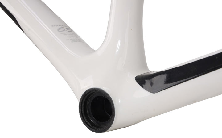 Trek Madone 6.9 OCLV Red Carbon Road Bike Frameset XL 60cm WHITE Rim QR USA 2008