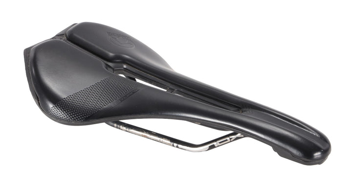 PRO Turnix Performance Carbon Road Bike Saddle 142mm 7 x 7mm INOX Gravel BLACK