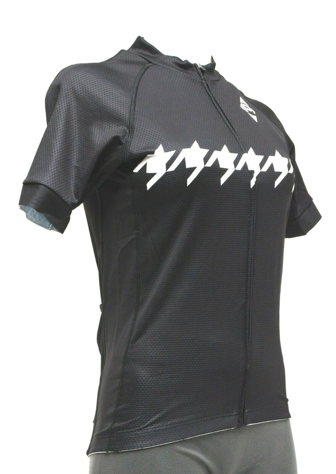 Panache Houndstooth Women Short Sleeve Cycling Jersey MEDIUM Black Road Bike