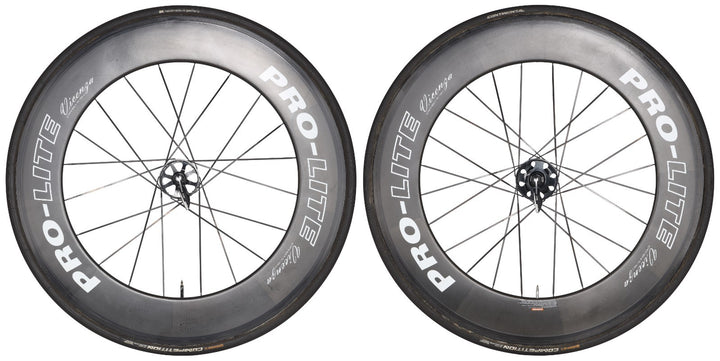 Pro-Lite Vicenza Carbon Tubular Road Bike Wheelset 700c 11 Spd QR Rim w/ Tires