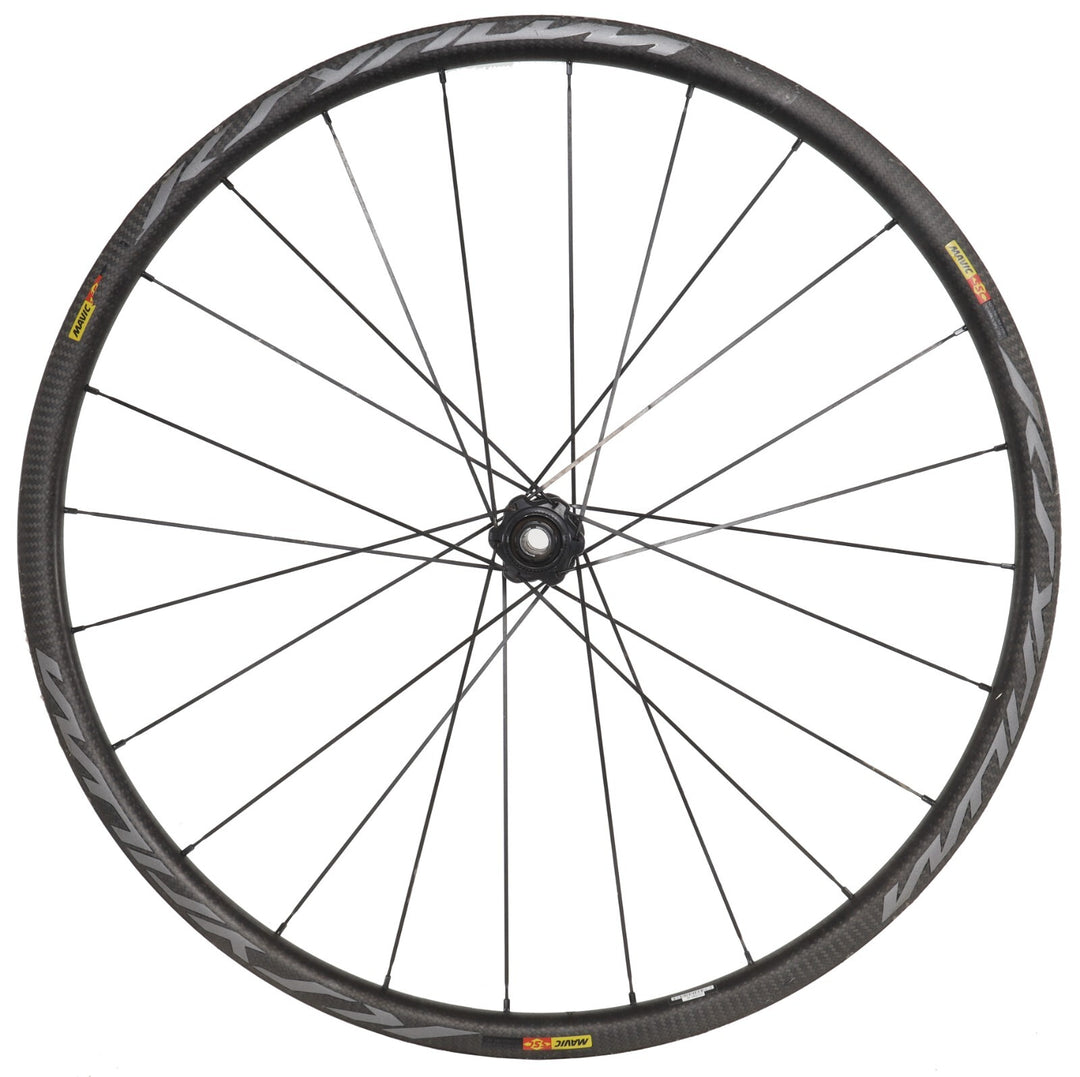 Mavic Ksyrium Pro Carbon SL Road Bike Tubular FRONT Wheel Disc 15mm CX FOR PARTS