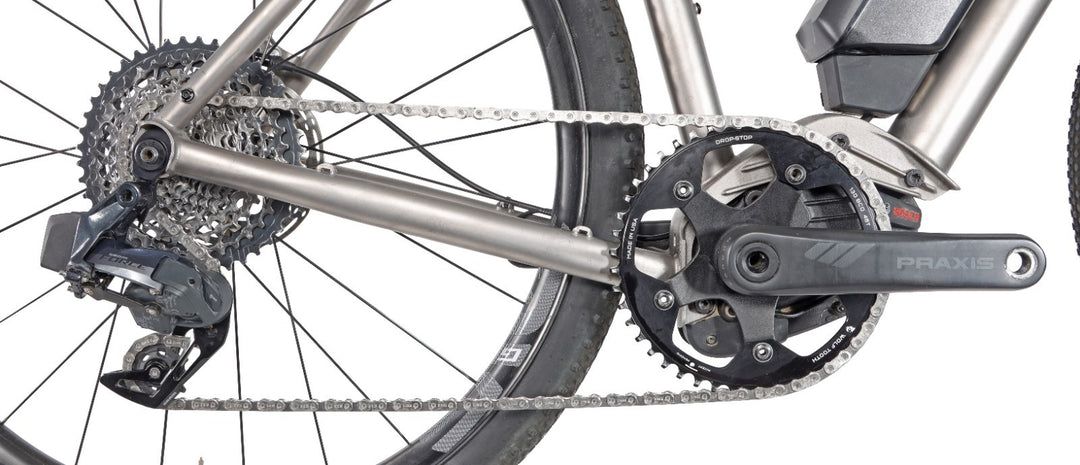 Saris Titanium 1x 12 Sp Road City eBike 52cm Bosch Power Class 3+ SRAM Force AXS