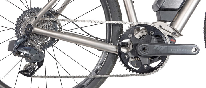 Saris Titanium 1x 12 Sp Road City eBike 52cm Bosch Power Class 3+ SRAM Force AXS