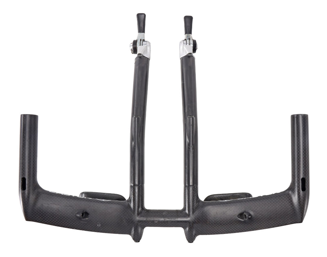 Easton Attack Carbon TT Aerobars Bullhorns 26x 38cm w/ 105 Shifters Triathlon