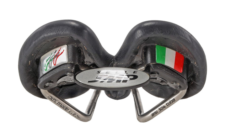 Selle SMP Blaster Mountain Bike Saddle 131mm BLACK 7 x 7mm AISI Steel Road Italy