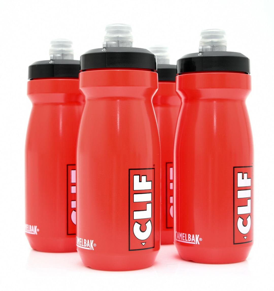 CamelBak Podium CLIF BAR 21 Oz Sport Water Bottle 4 PACK Red Black Bike Run Hike