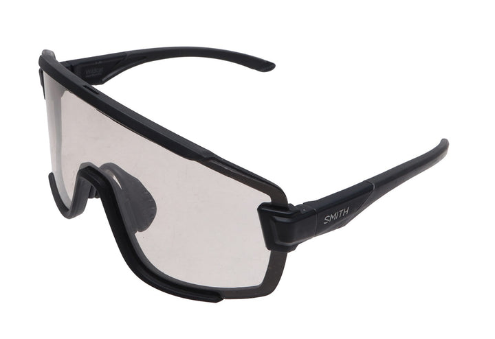 Smith Wildcat Sunglasses Matte Black Frame Clear Red Mirror Lenses