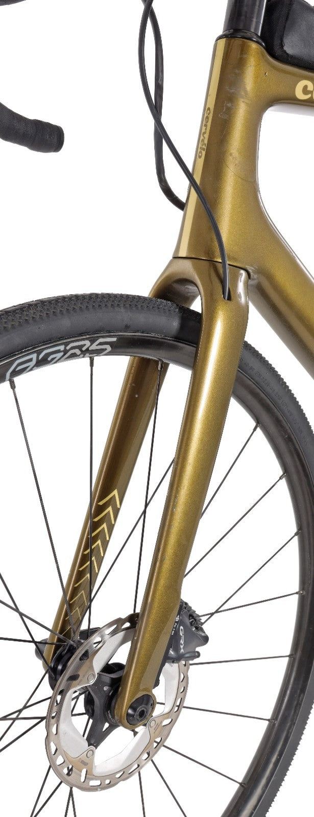 Cervelo Aspero Carbon Gravel Bike GRX Di2 2x 11s 4iiii Power 58cm GOLD ENVE 2020