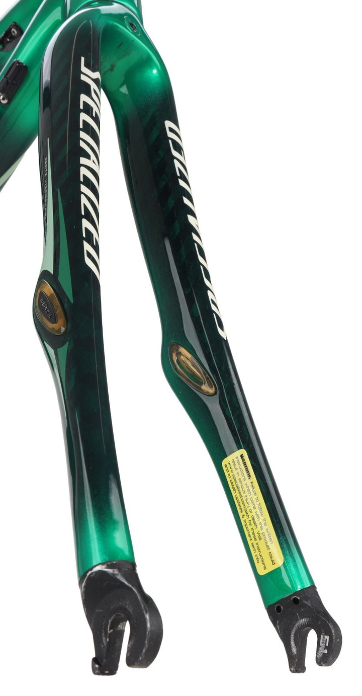Specialized Ruby Expert Women Carbon Road Bike Frameset 44cm GREEN 700c QR 2009