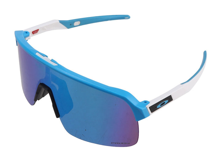 Oakley Sutro Lite Cycling Sunglasses Matte White Prizm Sapphire Lens OO9463-6639