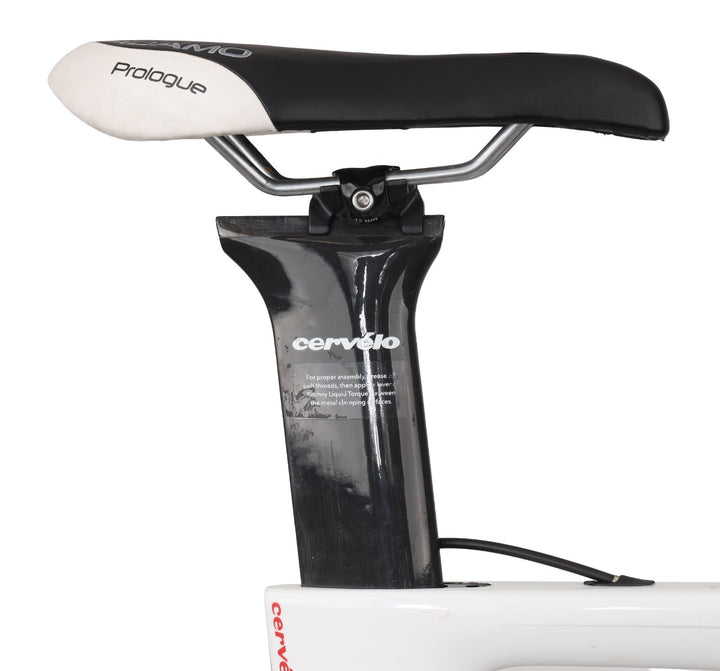 Cervelo P2 Carbon Triathlon Bike 58cm WHITE 2x 11s Power Ultegra Di2 Rim QR 2017