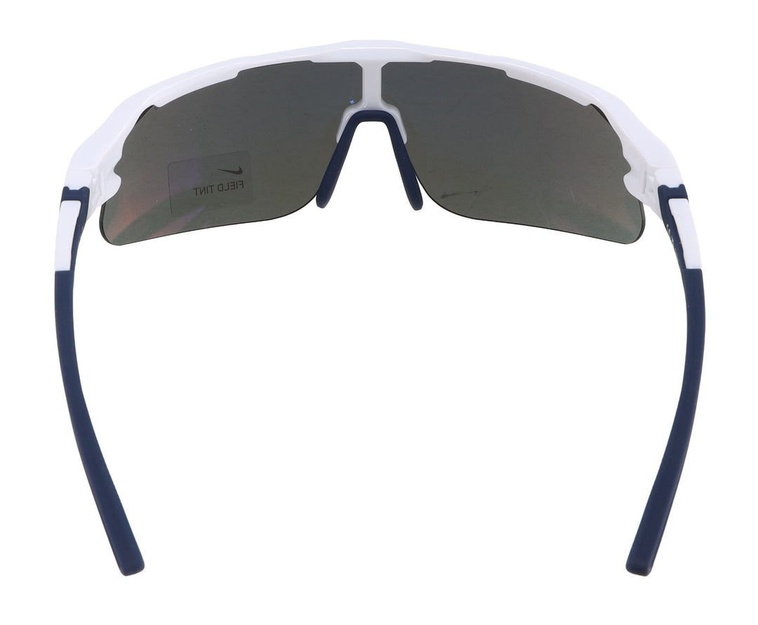 Nike Flyfree Shield Team Sunglasses Max Pro Lens WHITE/NAVY Cycling Running