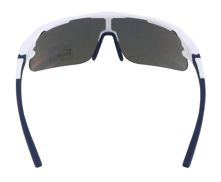 Nike Flyfree Shield Team Sunglasses Max Pro Lens WHITE/NAVY Cycling Running