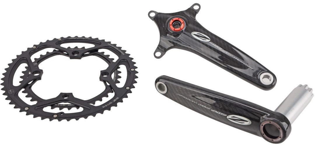 Zipp VumaQuad 2x 10/11 Spd Carbon Road Bike Crankset BB30 175mm 53/39T 110BCD 4B
