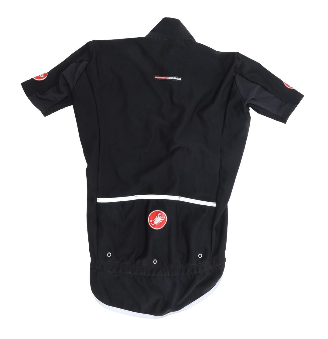 Castelli Gabba Foul Weather Short Sleeve Road Bike Jersey Men SMALL Gore Black