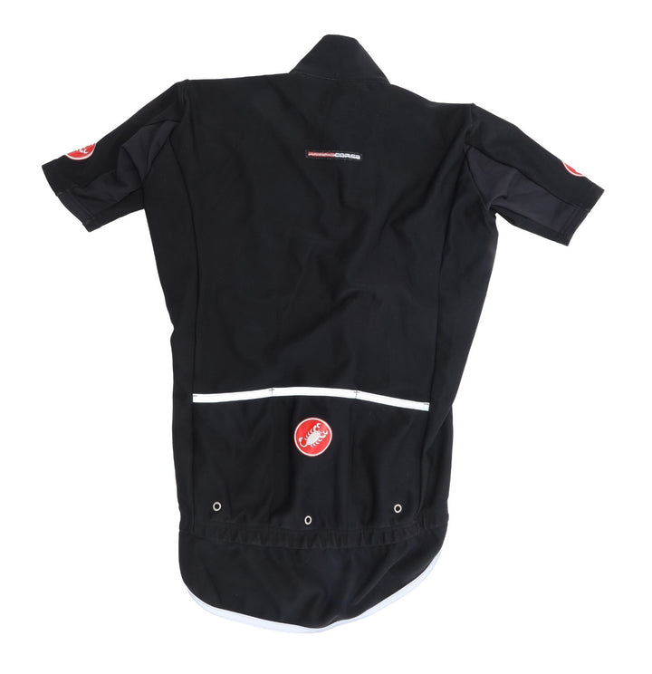 Castelli Gabba Foul Weather Short Sleeve Road Bike Jersey Men SMALL Gore Black