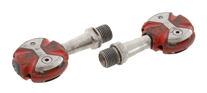 Speedplay Zero Clipless Road Bike Pedals RED 53mm Stainless 4 Bolt Tri Race TT