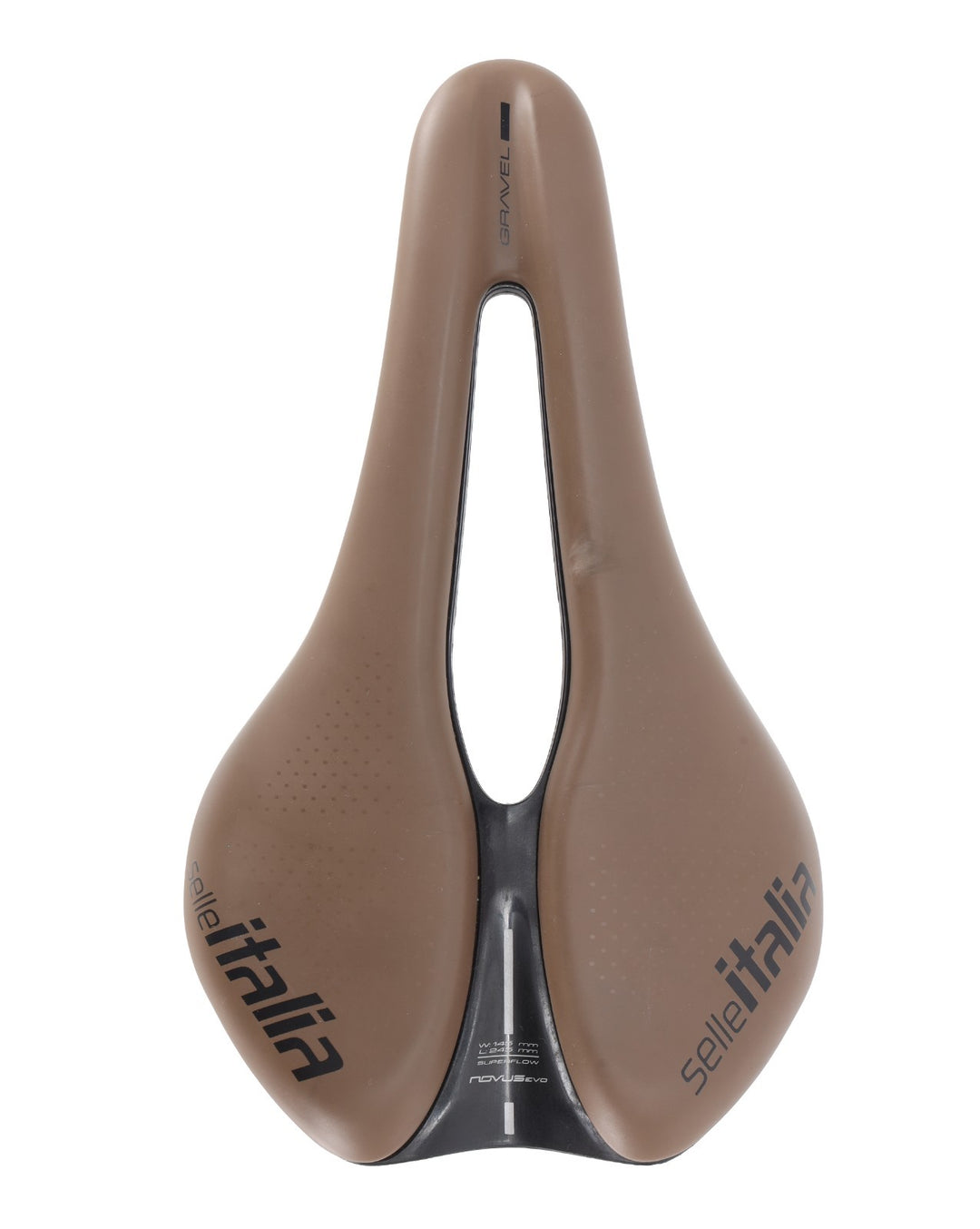 Selle Italia Novus Boost EVO Superflow Gravel Bike Saddle 145mm BROWN 7x 7mm