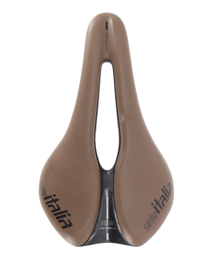 Selle Italia Novus Boost EVO Superflow Gravel Bike Saddle 145mm BROWN 7x 7mm