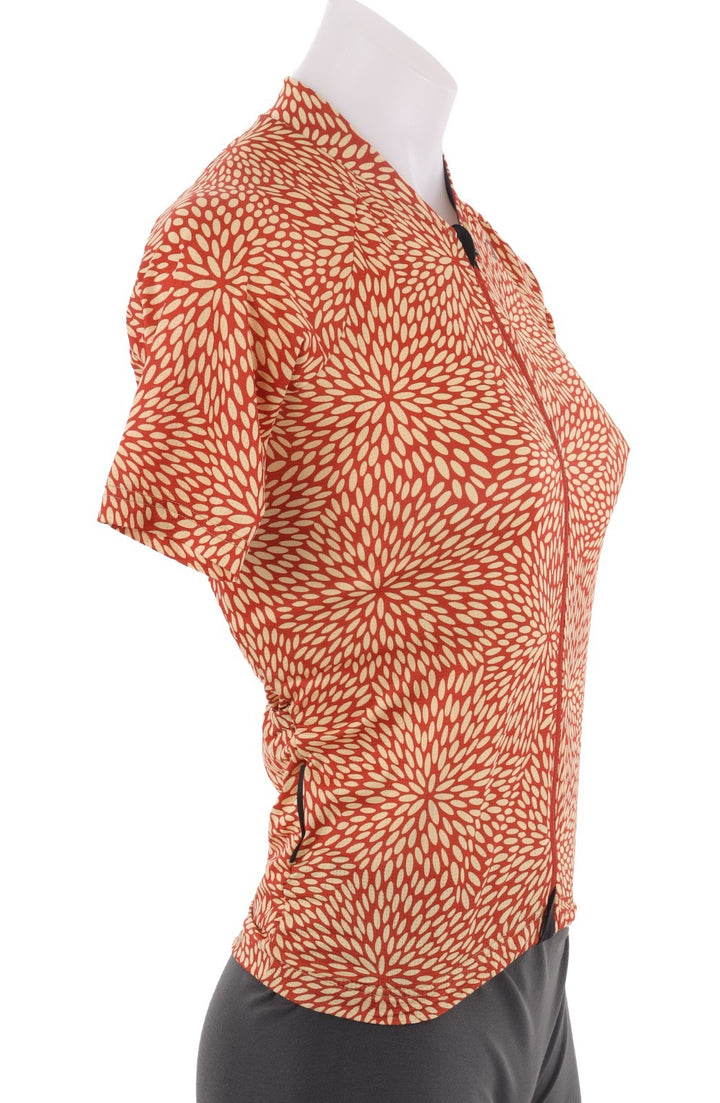 Velocio Unity Ultralight Women Short Sleeve Jersey XS Red/Orange Road Gravel CX