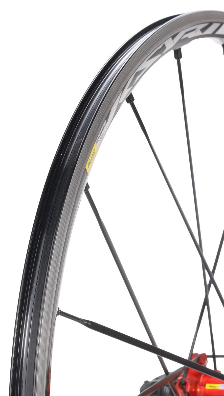 Mavic Ksyrium SL Alloy REAR Clincher Road Wheel Shimano 11 Spd 700c Red QR Rim