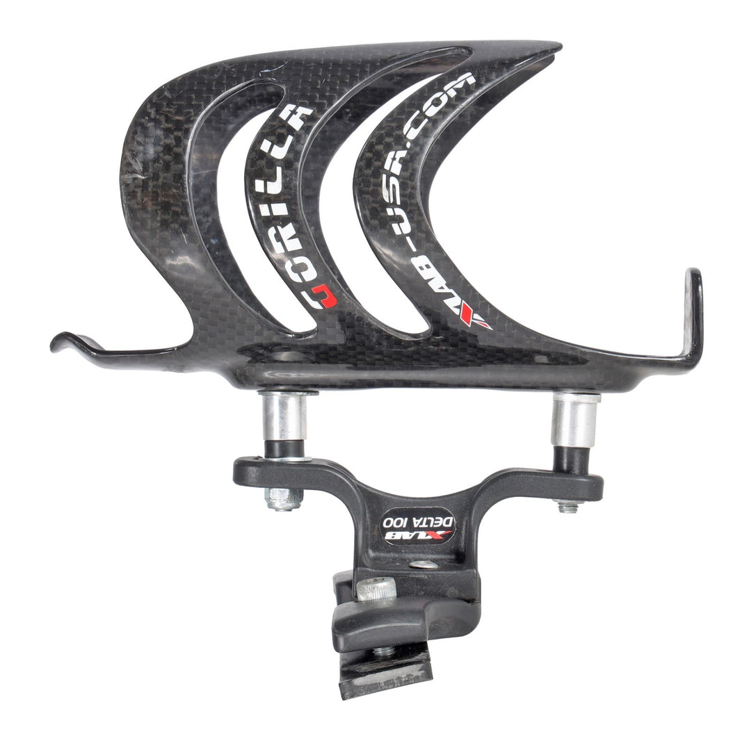 XLAB Gorilla Triathlon Bike Carbon Water Bottle Cage w/ Delta 100 Saddle Mount