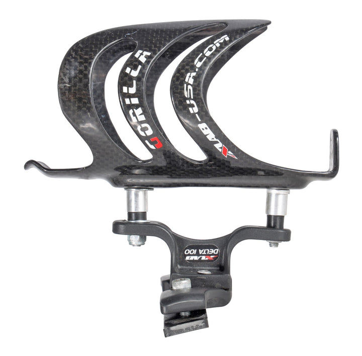 XLAB Gorilla Triathlon Bike Carbon Water Bottle Cage w/ Delta 100 Saddle Mount
