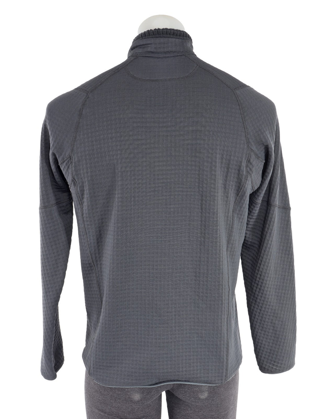 Patagonia R1 Fleece Pullover Men Medium Gray 1/4 Zip Camping Hiking Backcountry