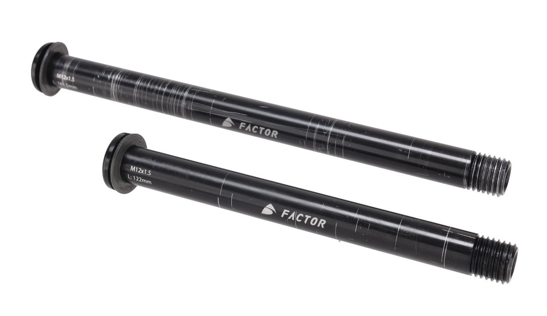 Factor Alloy Thru-Axle Set 100/142mm Front/Rear Disc Gravel Road OSTRO VAM O2 LS