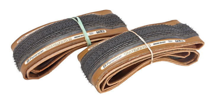 Panaracer GravelKing SS Tubeless Gravel Bike Tires 700 x 35c PAIR Tanwall TLC CX