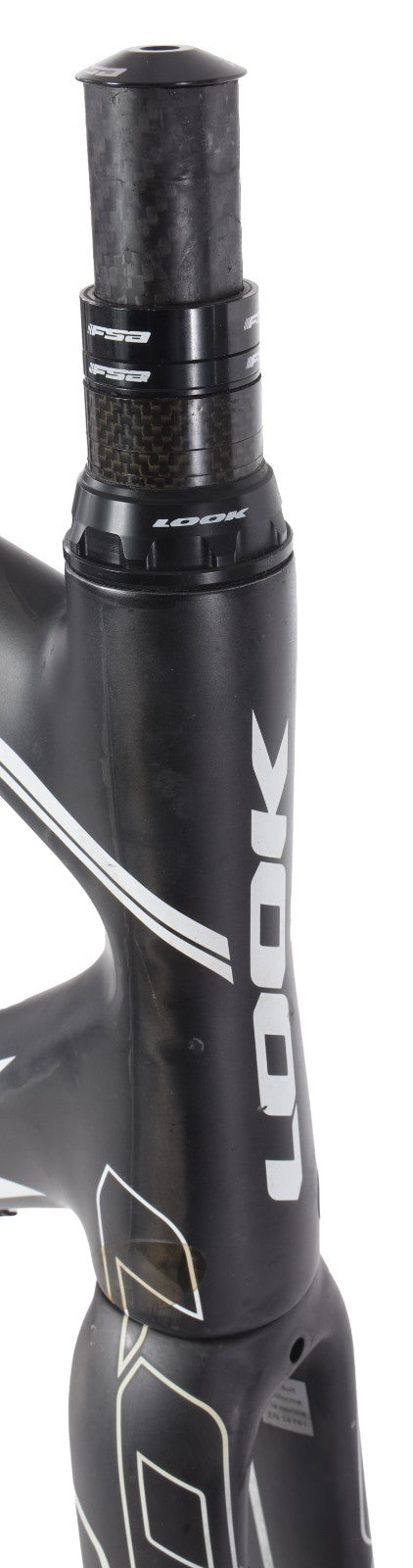 LOOK 586 UD Carbon Road Bike Frameset Black QR Rim Brake 57cm XL 700c Race 2012