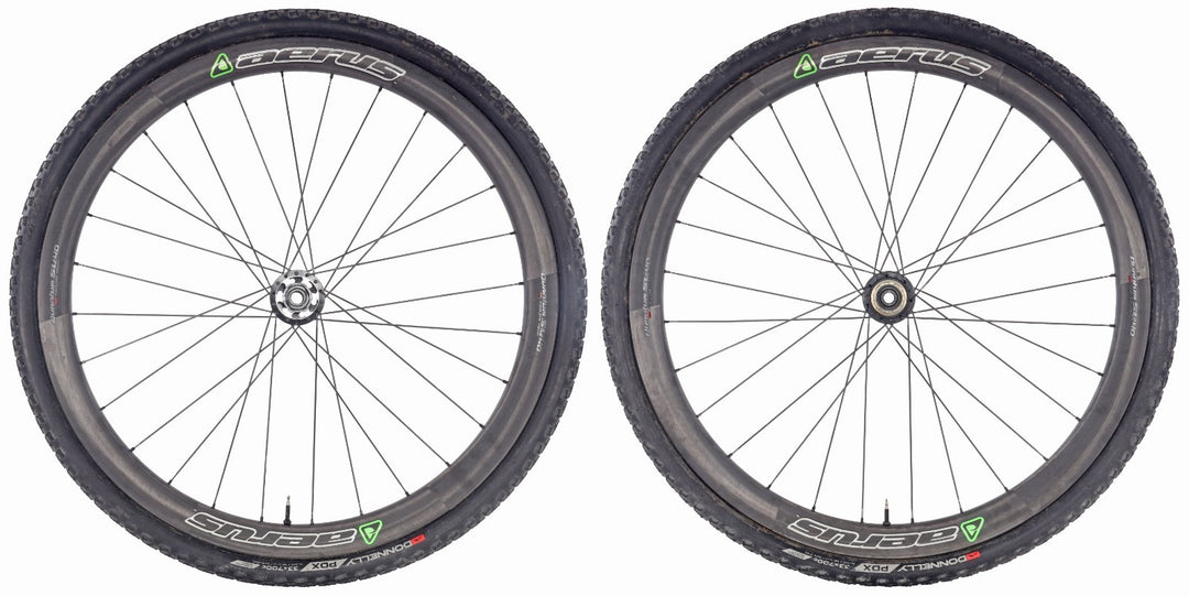 Aerus Quantum SL 40 Carbon Tubular 6B Disc 11s Cyclocross Wheelset PDX 700x 33c