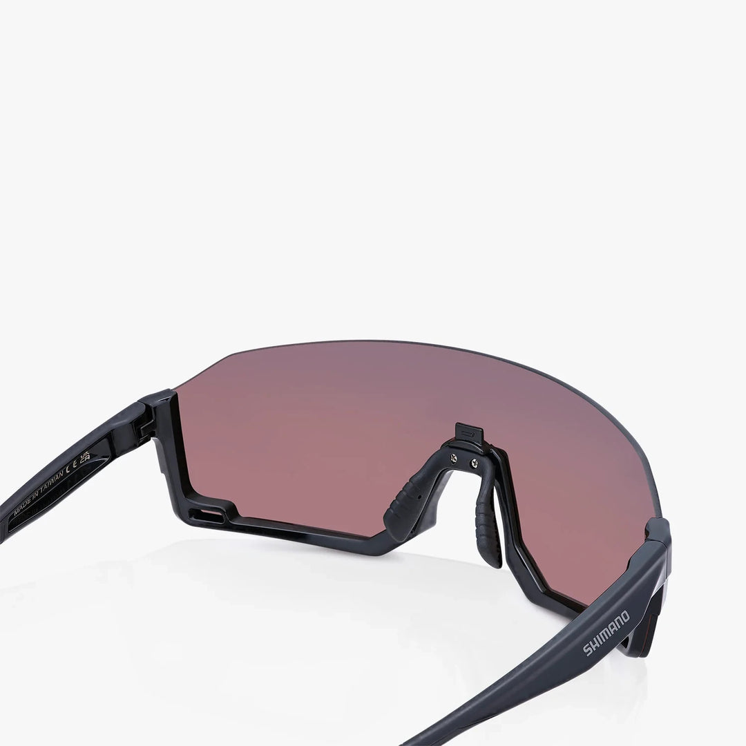 Shimano Aerolite Cycling Sunglasses Black Noir w/Ridescape H3 Lens Road Mountain