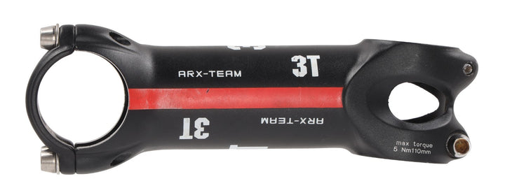 3T ARX Team Alloy Road Bike Stem 31.8x 110mm BLACK 6º Gravel 1 1/8" CX Race