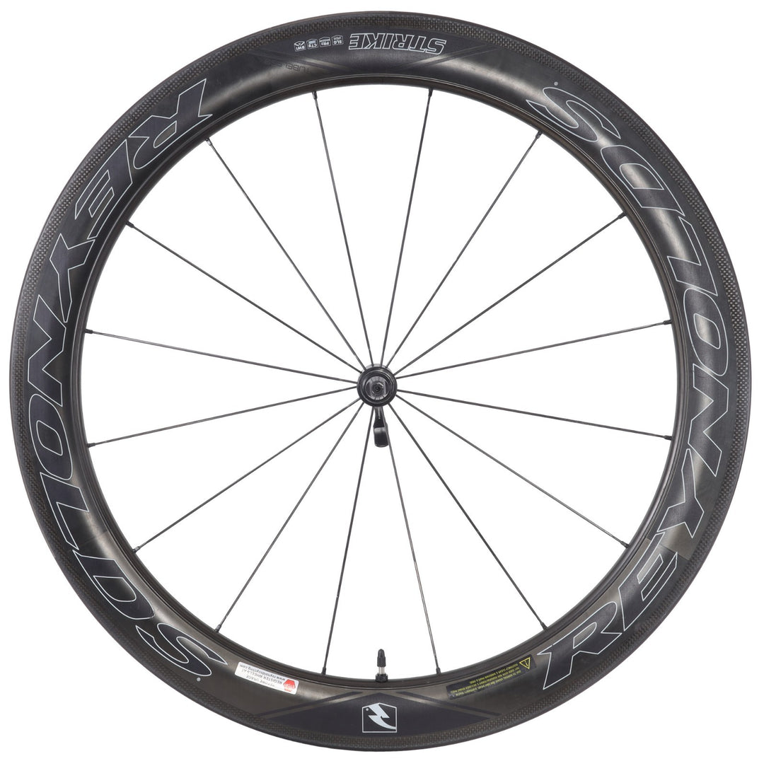 Reynolds Strike 60 SLG Carbon Tubeless Road Bike FRONT Wheel 700c QR Rim Brake