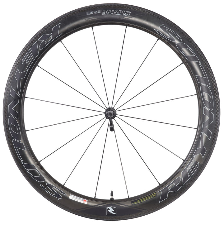 Reynolds Strike 60 SLG Carbon Tubeless Road Bike FRONT Wheel 700c QR Rim Brake