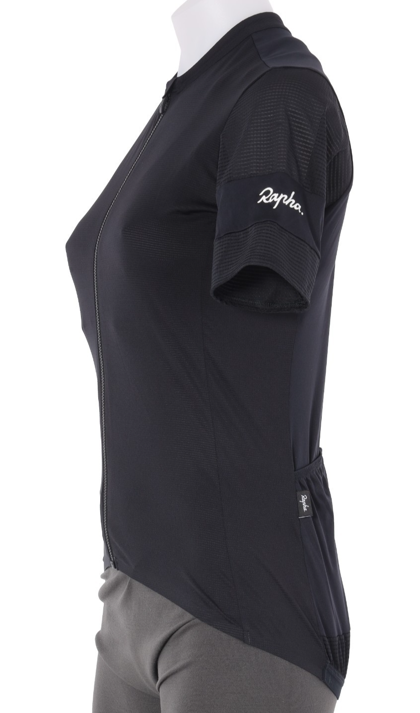 Rapha Souplesse Flyweight Short Sleeve Jersey Women MEDIUM Black Road Bike