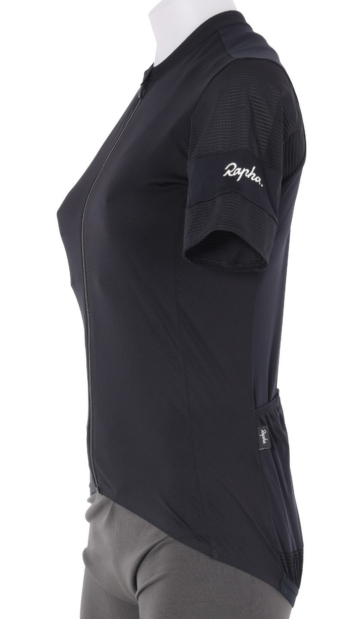 Rapha Souplesse Flyweight Short Sleeve Jersey Women MEDIUM Black Road Bike