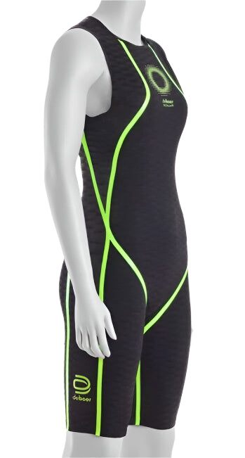 deboer Tsunami 3.0 Female Swimskin FS SMALL Black Lime Triathlon Race Multisport