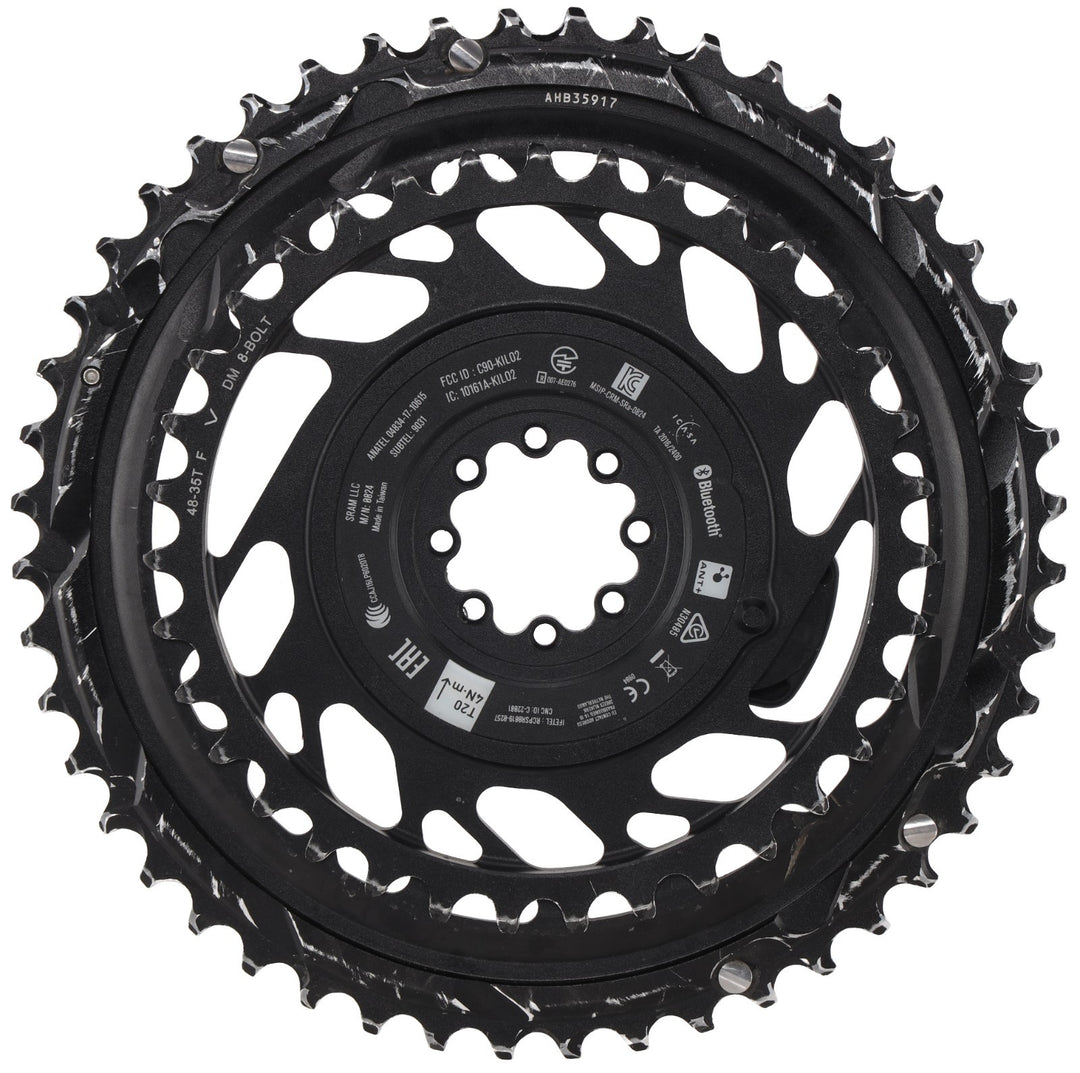 SRAM Red AXS D1 2x 12 Speed Road Bike Power Meter Chainring Set 48/35T 8Bolt DM